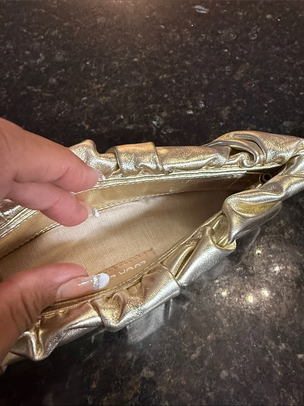 Tennis Metallic gold Evening Clutch
